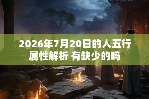 2026年7月20日的人五行属性解析 有缺少的吗 2026年7月20日的人五行属性解析 有缺少的吗