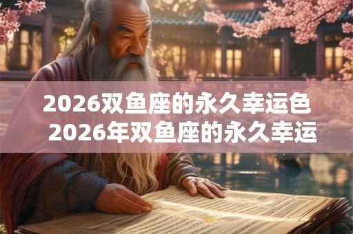 2026双鱼座的永久幸运色  2026年双鱼座的永久幸运色