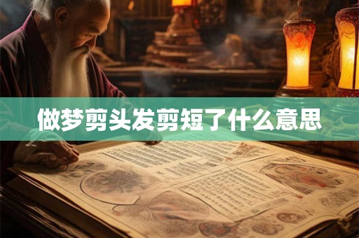 做梦剪头发剪短了什么意思