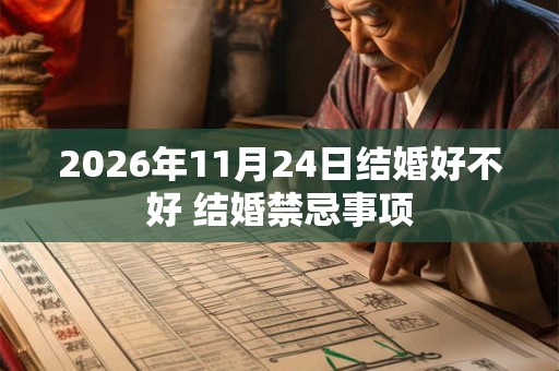 2026年11月24日结婚好不好 结婚禁忌事项