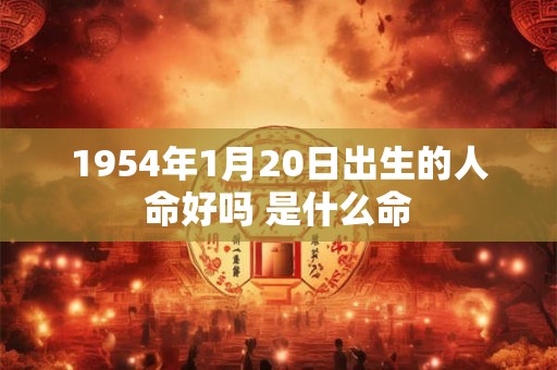 1954年1月20日出生的人命好吗 是什么命