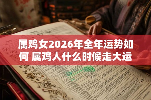 属鸡女2026年全年运势如何 属鸡人什么时候走大运