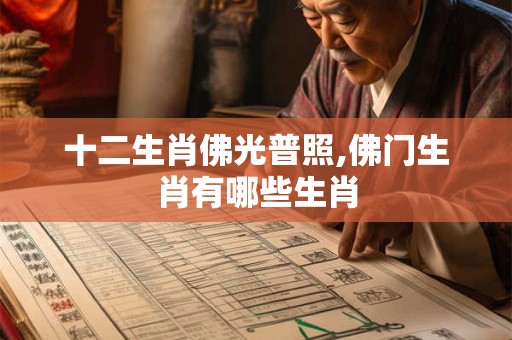 十二生肖佛光普照,佛门生肖有哪些生肖