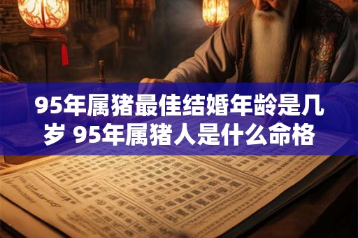 95年属猪最佳结婚年龄是几岁 95年属猪人是什么命格