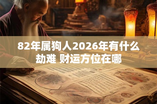82年属狗人2026年有什么劫难 财运方位在哪