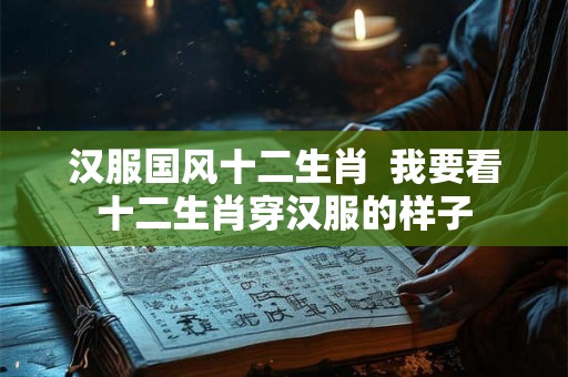 汉服国风十二生肖  我要看十二生肖穿汉服的样子