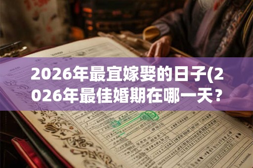2026年最宜嫁娶的日子(2026年最佳婚期在哪一天？)