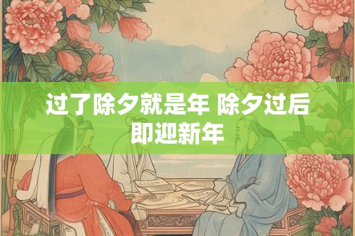 过了除夕就是年 除夕过后即迎新年