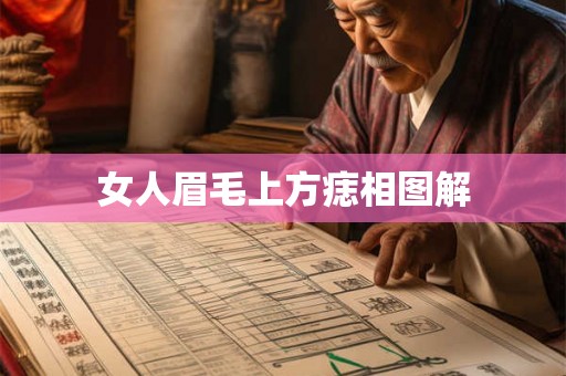 女人眉毛上方痣相图解