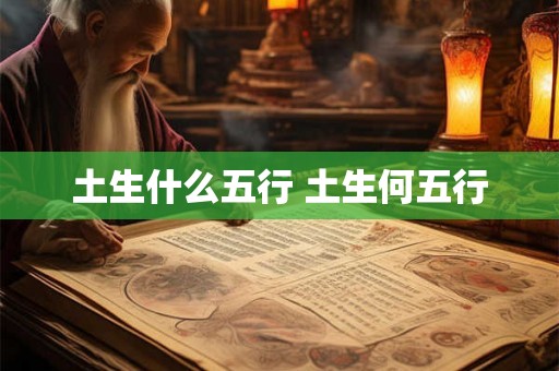 土生什么五行 土生何五行