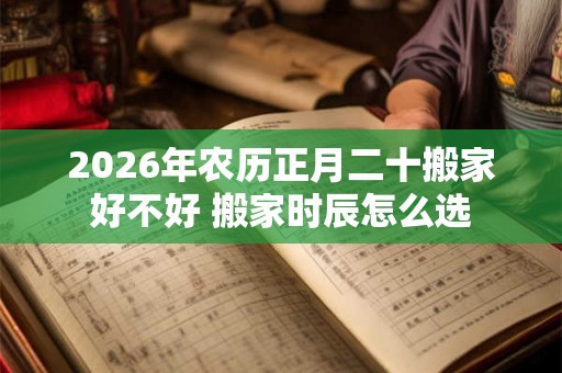 2026年农历正月二十搬家好不好 搬家时辰怎么选 2026年农历正月二十搬家好不好 搬家时辰怎么选