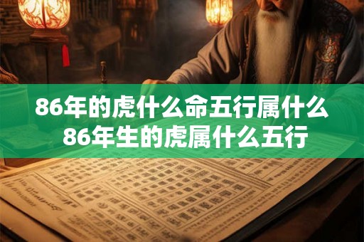 86年的虎什么命五行属什么 86年生的虎属什么五行