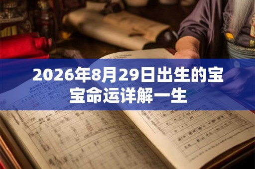 2026年8月29日出生的宝宝命运详解一生