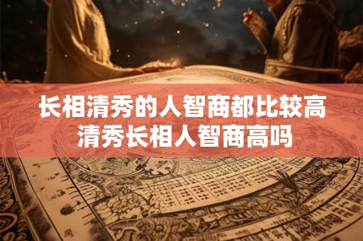 长相清秀的人智商都比较高 清秀长相人智商高吗