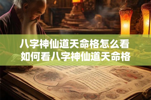 八字神仙道天命格怎么看 如何看八字神仙道天命格 八字神仙道天命格怎么看 如何看八字神仙道天命格