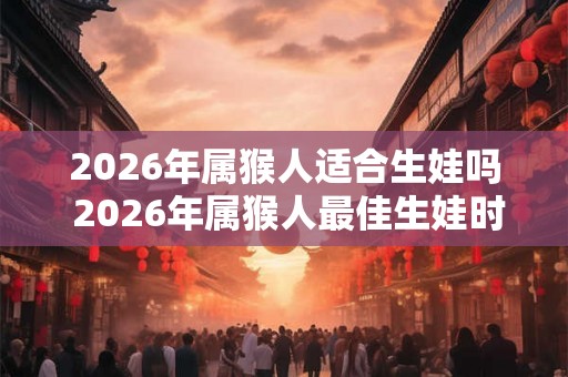 2026年属猴人适合生娃吗 2026年属猴人最佳生娃时机