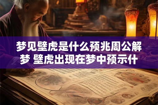 梦见壁虎是什么预兆周公解梦 壁虎出现在梦中预示什么 梦见壁虎是什么预兆周公解梦 壁虎出现在梦中预示什么