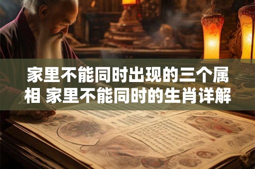 家里不能同时出现的三个属相 家里不能同时的生肖详解 家里不能同时出现的三个属相 家里不能同时的生肖详解