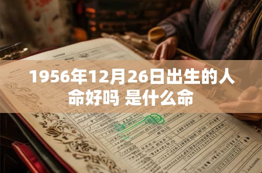 1956年12月26日出生的人命好吗 是什么命