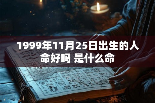 1999年11月25日出生的人命好吗 是什么命