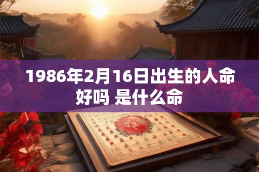1986年2月16日出生的人命好吗 是什么命 1986年2月16日出生的人命好吗 是什么命