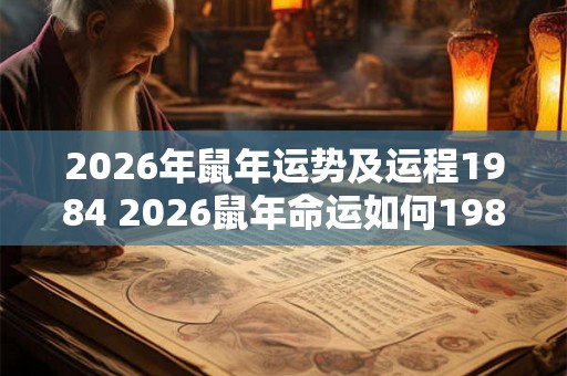 2026年鼠年运势及运程1984 2026鼠年命运如何1984本命鼠需要注意什么