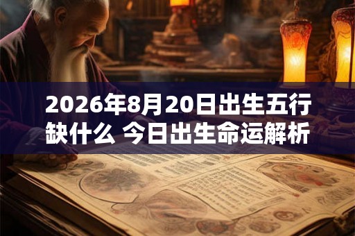 2026年8月20日出生五行缺什么 今日出生命运解析 2026年8月20日出生五行缺什么 今日出生命运解析