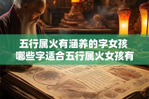 五行属火有涵养的字女孩 哪些字适合五行属火女孩有涵养