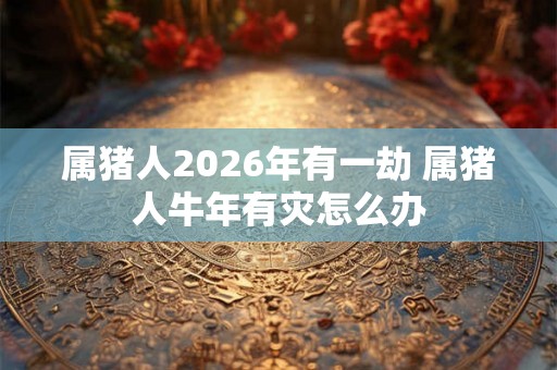 属猪人2026年有一劫 属猪人牛年有灾怎么办