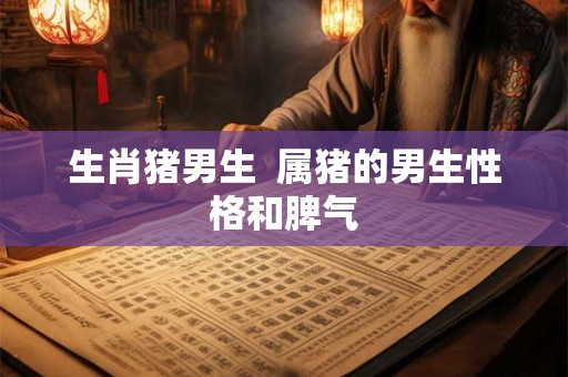生肖猪男生 属猪的男生性格和脾气 生肖猪男生 属猪的男生性格和脾气