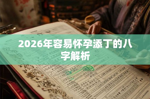 2026年容易怀孕添丁的八字解析