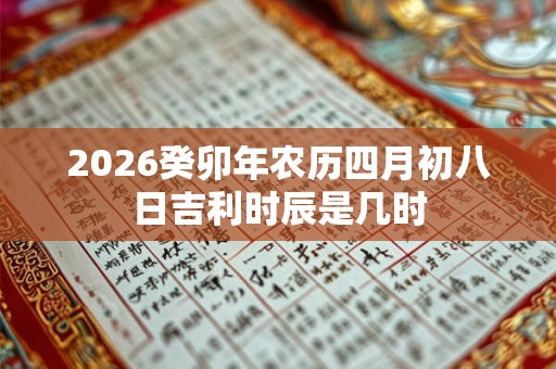 2026癸卯年农历四月初八日吉利时辰是几时 2026癸卯年农历四月初八日吉利时辰是几时