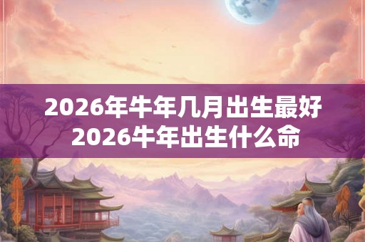2026年牛年几月出生最好 2026牛年出生什么命
