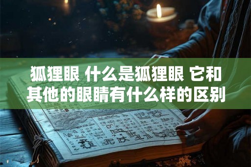 狐狸眼 什么是狐狸眼 它和其他的眼睛有什么样的区别