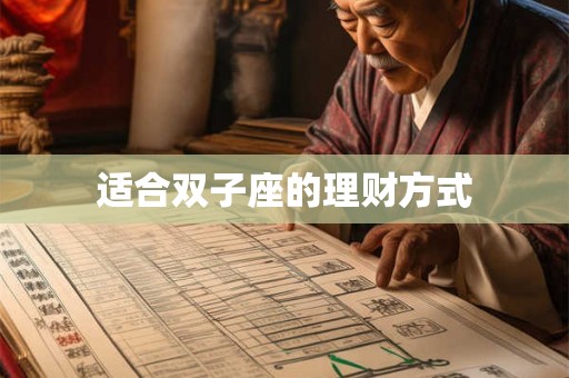 适合双子座的理财方式 适合双子座的理财方式