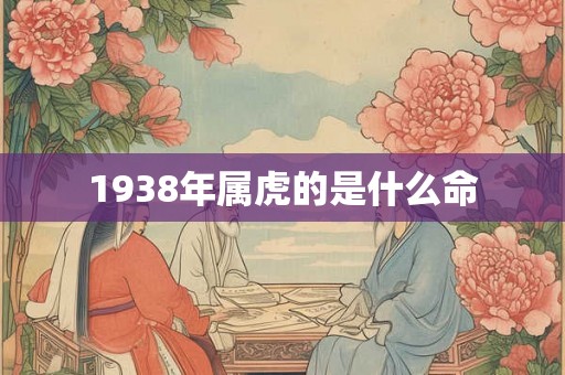 1938年属虎的是什么命