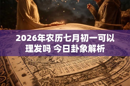 2026年农历七月初一可以理发吗 今日卦象解析
