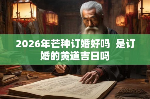 2026年芒种订婚好吗  是订婚的黄道吉日吗