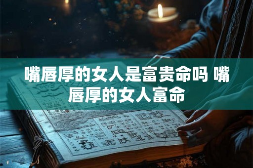 嘴唇厚的女人是富贵命吗 嘴唇厚的女人富命