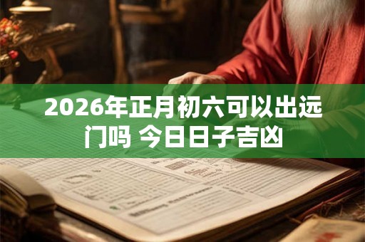2026年正月初六可以出远门吗 今日日子吉凶