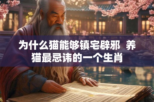 为什么猫能够镇宅辟邪  养猫最忌讳的一个生肖