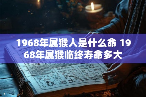 1968年属猴人是什么命 1968年属猴临终寿命多大