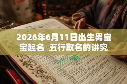 2026年6月11日出生男宝宝起名  五行取名的讲究