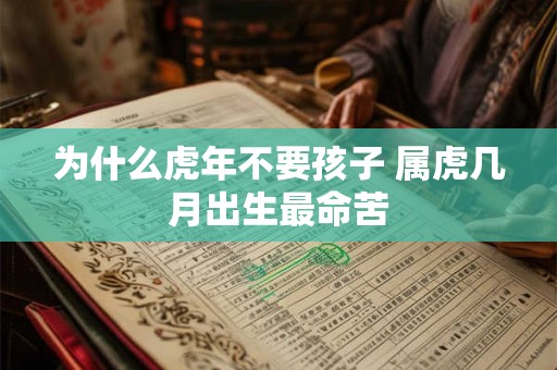 为什么虎年不要孩子 属虎几月出生最命苦