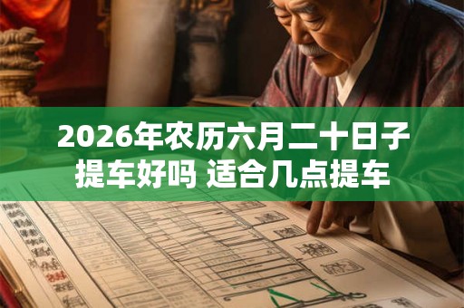 2026年农历六月二十日子提车好吗 适合几点提车
