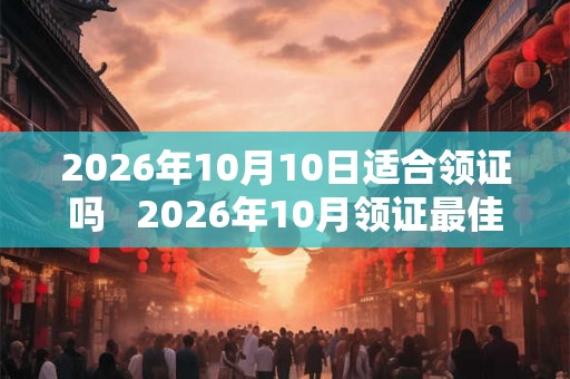2026年10月10日适合领证吗   2026年10月领证最佳时间是哪几天