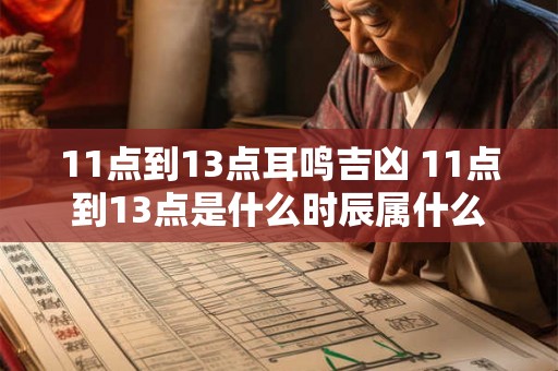 11点到13点耳鸣吉凶 11点到13点是什么时辰属什么