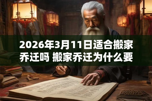 2026年3月11日适合搬家乔迁吗 搬家乔迁为什么要放鞭炮