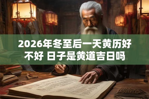 2026年冬至后一天黄历好不好 日子是黄道吉日吗 2026年冬至后一天黄历好不好 日子是黄道吉日吗