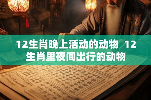 12生肖晚上活动的动物  12生肖里夜间出行的动物